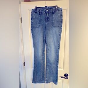 NYDJ Marilyn High Waist Straight Utility Jeans - Size 10